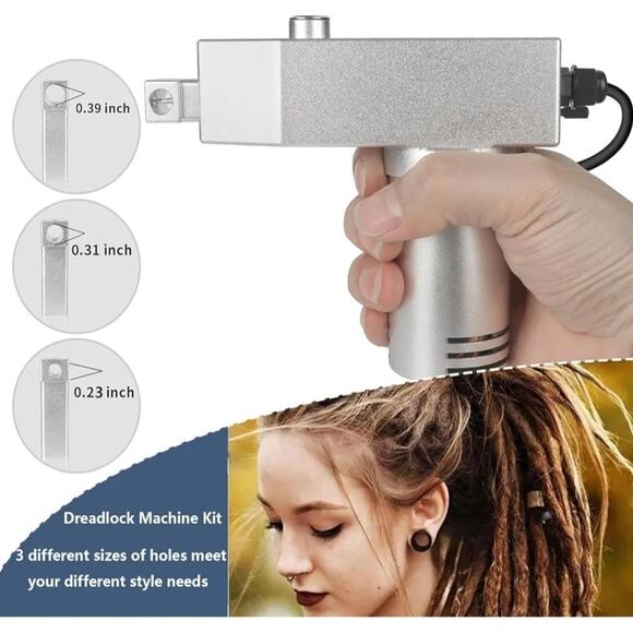 Dreadlock Machine Metal Electric Instant Portable Hair Dreadlocks, 110-240V - Picture 4 of 6